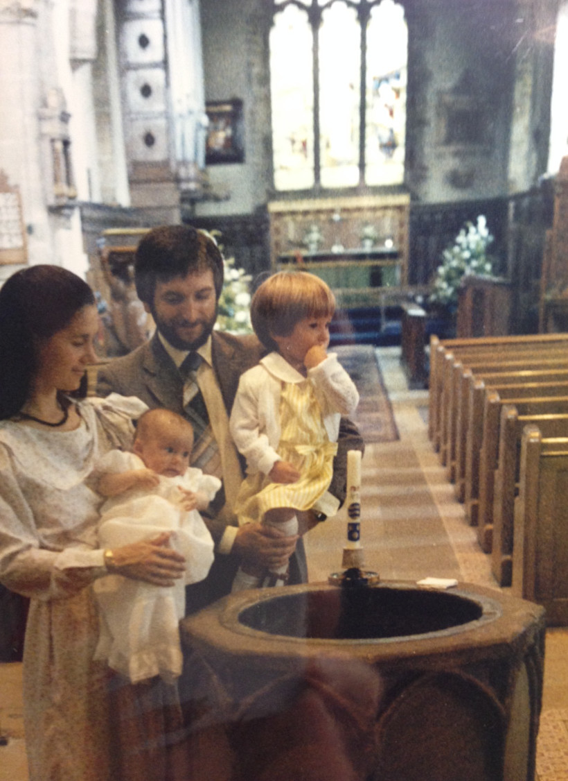 Elley being Christened at St. Mary's Church
